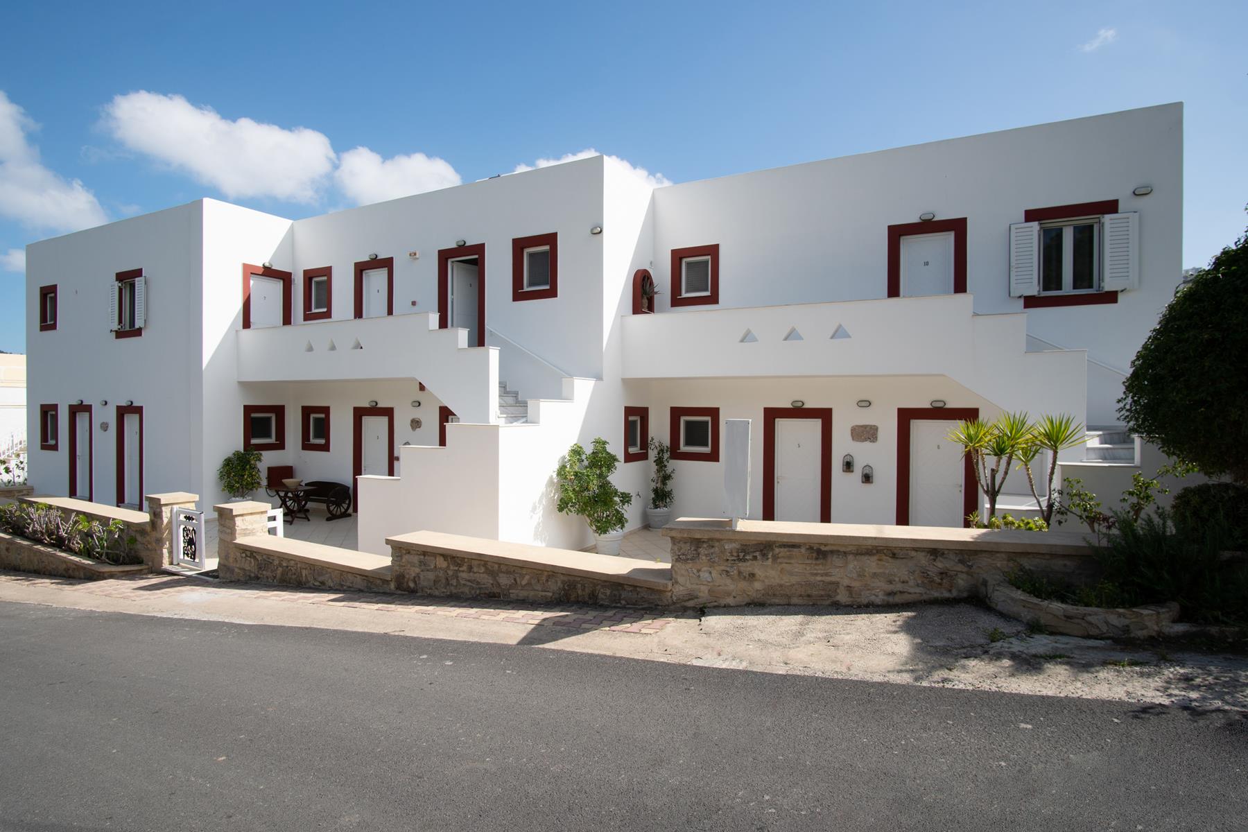 Emerald Hotel building in Leros, Greece